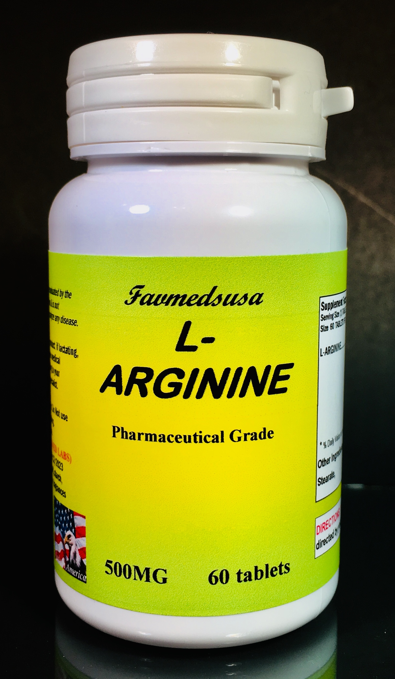  L-Arginine 500mg - 60 tablets